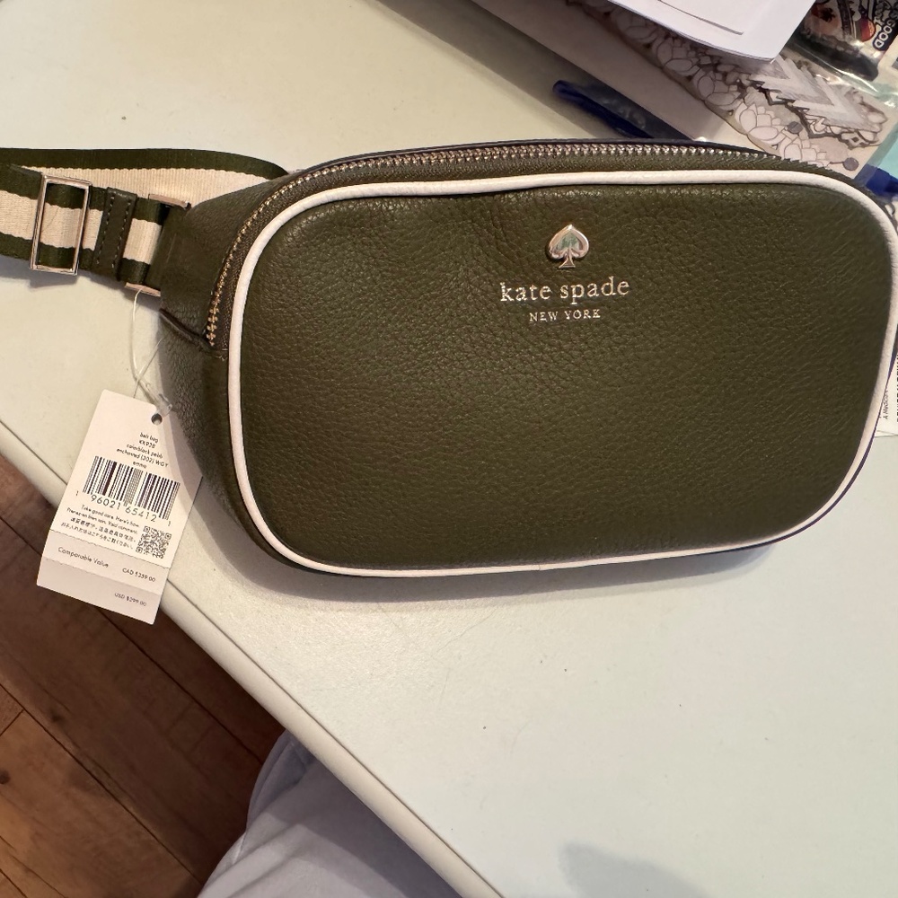 Kate Spade Olive Green Fanny Pack NWT